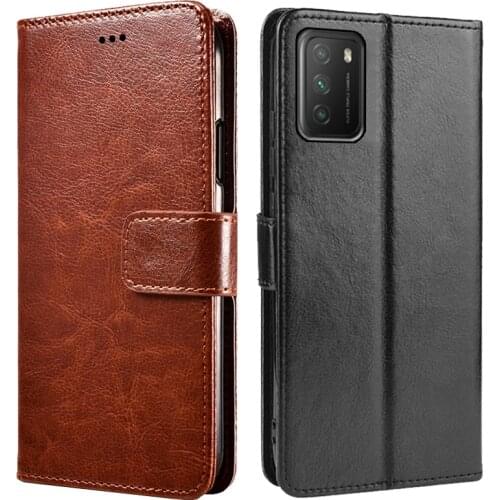 Retro PU Leather Cover on Poco M3 Funda For POCO M3 M 3 Case For Carcasas Para Celular Xiaomi PocoM3 M2010J19CG M2010J19CT Coque