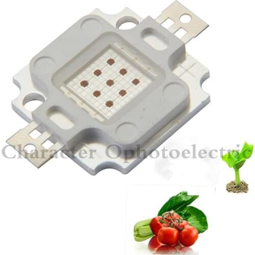 10W red 660nm LED chip high power LED lamp Lamp Blub promote the growth of plants