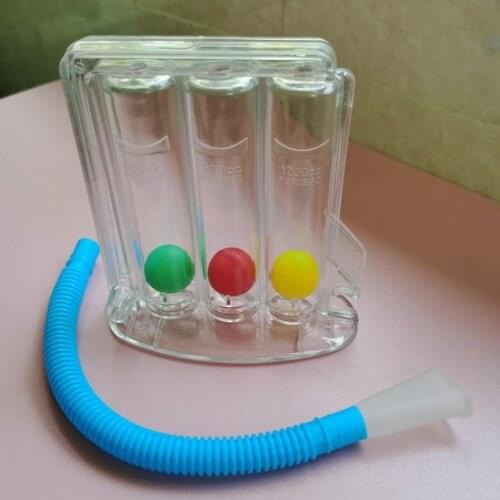 Breathing Trainer Exerciser Three-ball Meter Spirometry Trainer Lung Function Breathing Exerciser