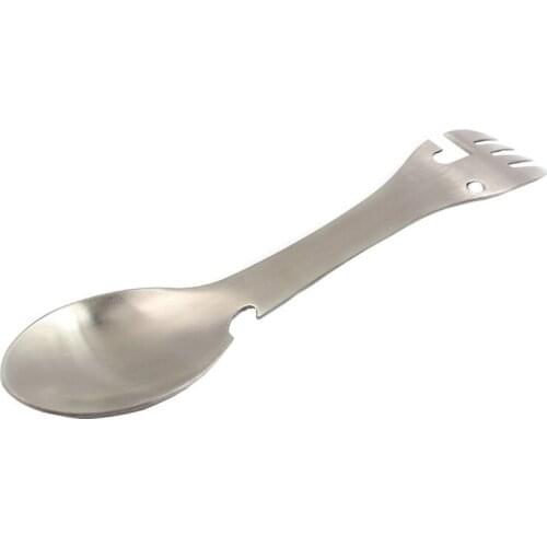 Outdoor Multifunctional camping equipment Cookware Spoon Fork Bottle Opener Portable Tool outdoor survival