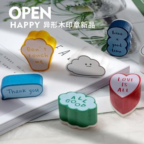 Vintage irregular shape english decoration stamp wooden rubber stamps for scrapbooking stationery DIY craft standard stamp