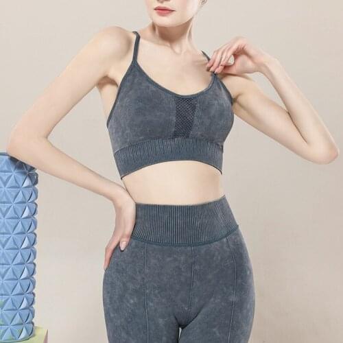 High Elasticity Yoga Tops Women Sexy Gym Sportswear Vest Tight Fitness Woman Sports bra High-Quality Yoga Tank Top