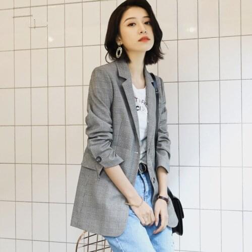 Womens Jacket Woman Spring 2020 Streetwear Blazer Women Blazers and Jackets Korean Short Coat Outwear Chaqueta Mujer MY3087