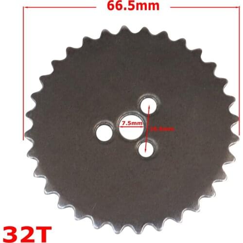 32T Timing Gear 140cc Engine Sprocket kit For YX140 YinXiang 140cc 1P56FMJ Horizontal Engine Dirt Pit Bike Atv Quad Parts