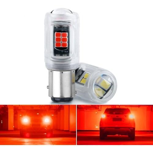 2x Car Interior Led Flashing Lights 1156 1157 3030 SMD For Auto Brake Lamps DRL 6000K Stroboscopic Strobe Light 12V P21/5W Diode