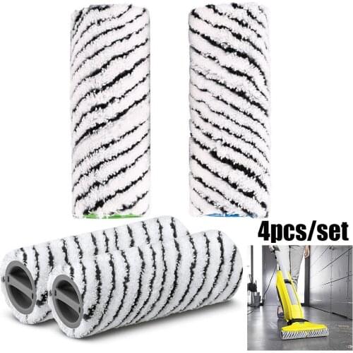 4pcs Stone Roller Set 150*60MM For Hard Floor Cleaner For Karcher FC 7 Robot Vacuum Cleaner Spare Parts For Home Cleaning