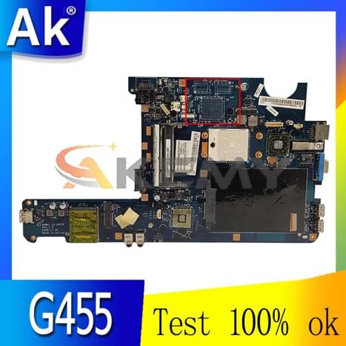 Akemy NAWA1 LA-5971P Motherboard For Lenovo G455 G455A G455AX Laptop Motherboard (free CPU) DDR2 100% Test Work