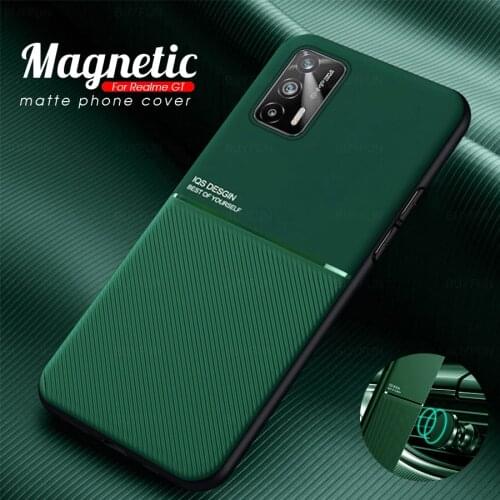 For realme gt Neo case shockproof magnetic car holder phone cover for oppo realme gt g t Neo GTNeo leather texture coque