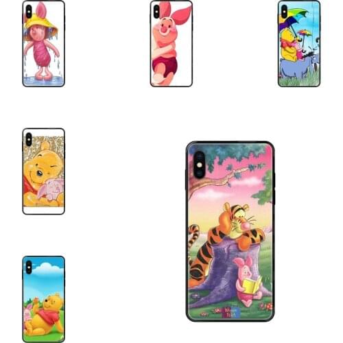 Black Soft TPU Cell Cover Case For Huawei Honor Play V10 View Mate 10 20 20X 30 Lite Pro Y3 Y5 Y9 Nova 3 3i Pro Piglet