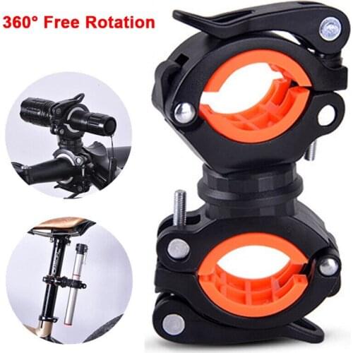 Bicycle Lamp Holder Flashlight Bracket Fittings Plastic MTB Bike Fast Disassembly Bicycle Seatposts Clamps Cycling Accessories