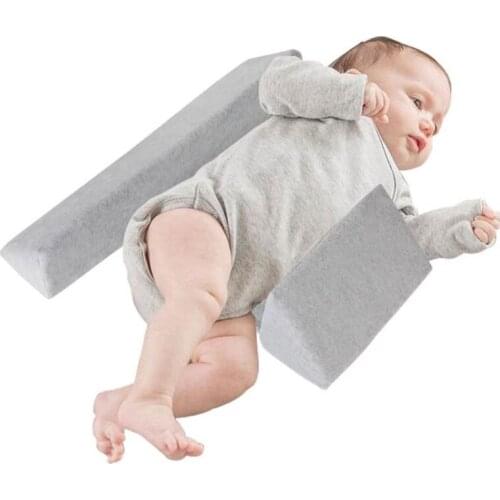 For 0-6 Months Newborn Baby Shaping Styling Pillow Anti-rollover Side Sleeping Pillow Triangle Infant Baby Positioning Pillow