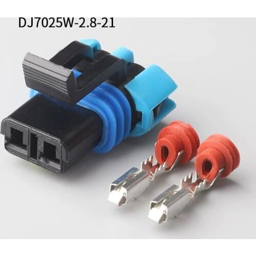 15300027 500SETS DJ7025W-2.8-21 2.8mm 2Pin AMP Car Electrical Wire Connectors for Audi ,BMW,Honda,Toyota,NISSAN AND other models