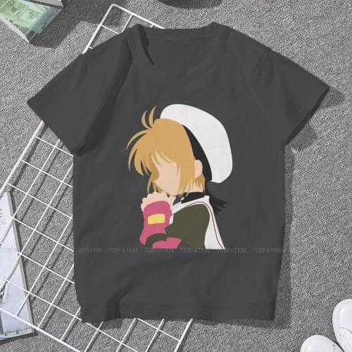 Sakura Women Tshirts Card Captor Sakura Anime Grunge Vintage Female Clothing Big size Cotton Graphic Tops