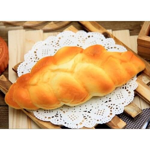 Simulated bread pattern wrapped PU material environmental protection with fragrance soft super-simulation bread cake model