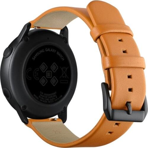 Amazfit GTS Bip Leather Strap for Samsung Galaxy Watch Active 2/Gear Sport Watchband for Huami GTR 42mm POLAR IGNITE Wrist Band