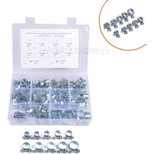 Best Selling Set 84 Mini Clamps, Fuel Pipe Hose Clamps and Air Pipe Clamps