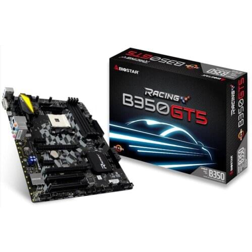 BIOSTAR Brand New High Quality 1PCS B350GT5 AM4 Motherboard B350 M.2 for RYZEN 1700 1600X for Desktop Computer Motherboards