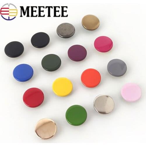 Meetee 20set 12/15/17mm Retro Snap Fastener Press Stud Buckle for Clothing Snap Buttons DIY Clothes Hand Sewing Accessories D3-6