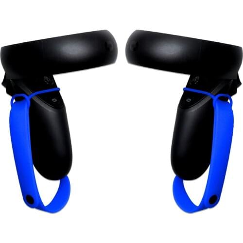 Soft Silicone VR Handle Grip Adjustable Handle Fixing Belt Strap for Oculus Quest /Rift S VR Touch Controller Accessories