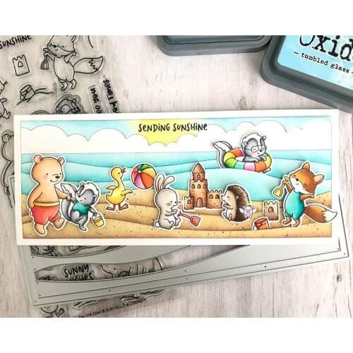 New Wavy seaside frame metal Cutting Dies Stencils DIY Scrapbooking Paper/photo Cards Embossing Dies