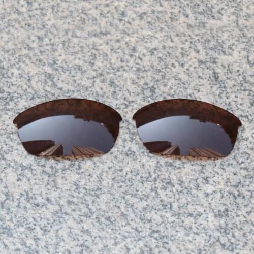 Wholesale E.O.S Polarized Enhanced Replacement Lenses for Oakley Flak Jacket Sunglasses - Earth Brown Polarized
