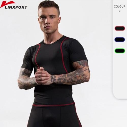 Running Shirts Men Compression Shirt Fitness Tights Sports T-shirt Thermal Underwear Sportswear Jacket Quick Dry Rashgard Jogger