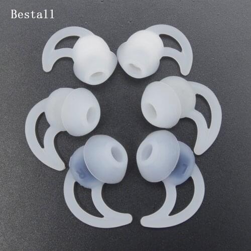 Bestall 6pcs/3Pairs (S, M, L) Replacement Noise Isolation In Ear Silicone Earphone Covers Earbuds Eartips for Bose QC20 QC20i