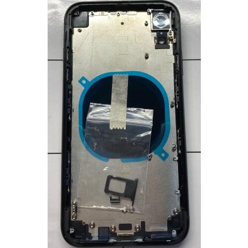 For iPhone XR Back Battery Housing Cover Case Frame Bezel Chassic Back Cover with CE Code LOGO Imprint