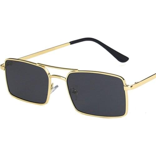 2021 Retro Square Sunglasses Women Glasses Lady Luxury Steampunk Metal Sun Glasses Vintage Mirror Oculos De Sol Feminino UV400