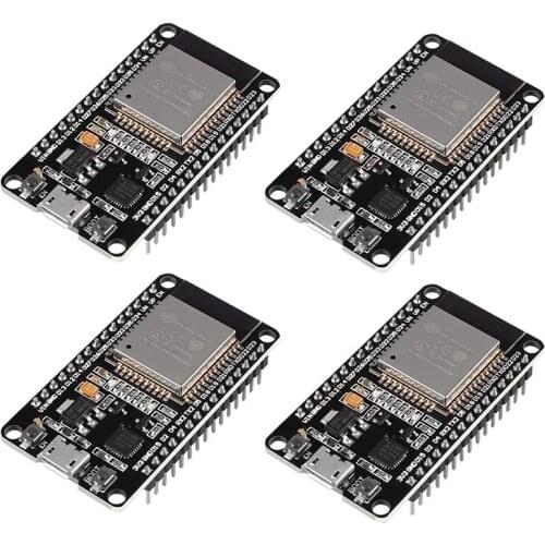 4PCS ESP32 Development Board ESP-32S Microcontroller Processor Integrated Chip CP2102 WiFi NodeMCU-32S ESP-WROOM-32