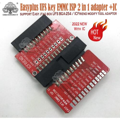 Easyplus UFS key EMMC ISP 2 in 1 adapter support Easy UFS BGA-254 / ICFriend modify tool adapter