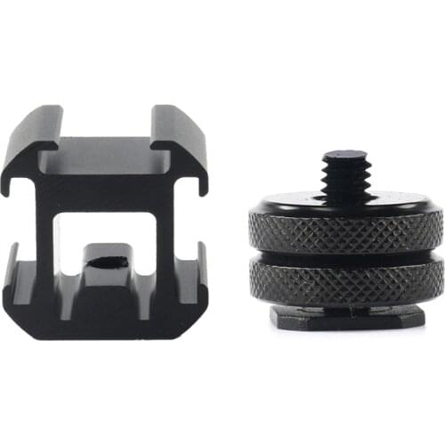 3 Hot Shoe Mount Adapter Dual Screws Stand Holder for DSLR Camera Flash Light 270B