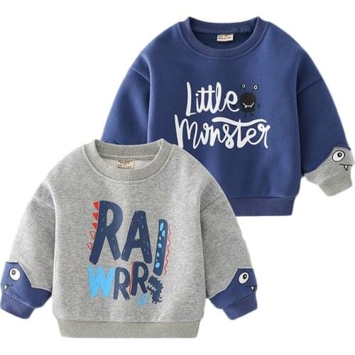 Brand 2021 Fleece for Boys Sweatshirt for Childrens Clothing Autumn Oversized Warm Winter Thickening Sweatshirt for Kids