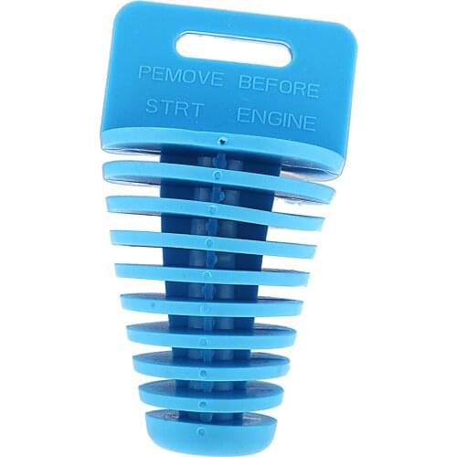 Exhaust Pipe Muffler Wash Plug Bung Cleaner Motorbike ATV Dirt Bike Blue