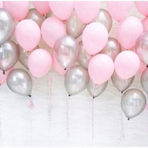 30pcs/lot 10 inch 2.2g Gold Black pink Helium Pearl Latex Balloons Wedding Birthday Baby Shower Party Decor Supplies air globos