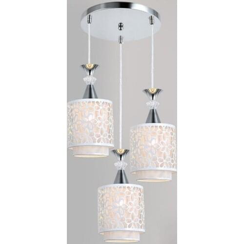 Fashion restaurant 3 head chandelier E27 bulb led lamps Modern chandeliers lighting living room led lustre droplight lights