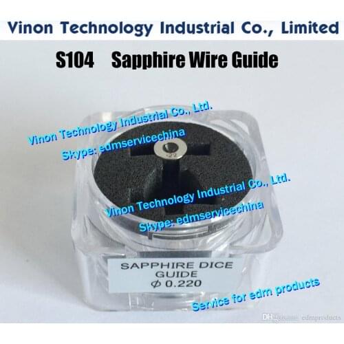 Ø0.155mm edm Wire Guide (Sapphire) S104 0200120, Upper Dies B 0.155mm 0205670 for AQ,A,EPOC series wire-cut edm machi