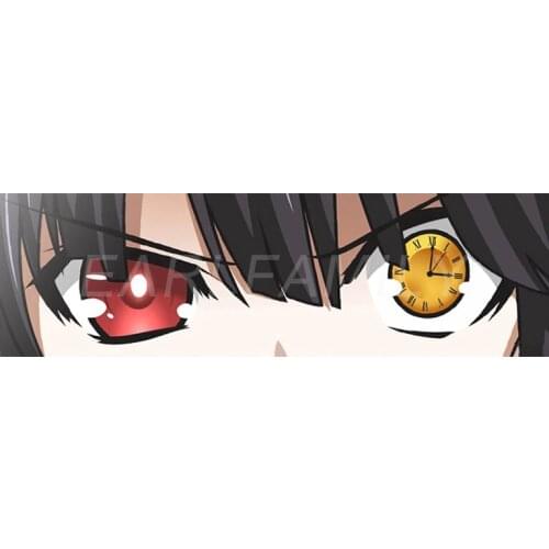 Personality Anime Kurumi Tokisaki Eye Slap Decal Car Sticker Auto Helmet Motor Sticker Classic Peek Girl Eye Apply To Car Window