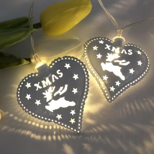 New Led Christmas Love Peach Heart String Light for Holiday Party Garden Room Decoration Home Decor Birthday Party Decoration