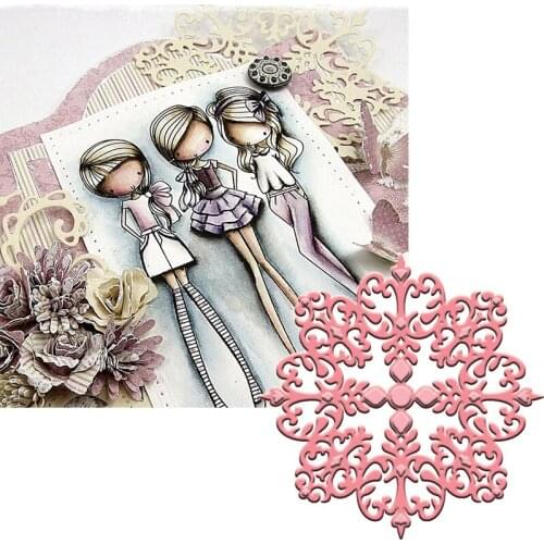 Florid Hollowed Pattern Metal Cutting Dies Flowery Pattern Dies Scrapbooking 2020 Embossing Crafts Cards