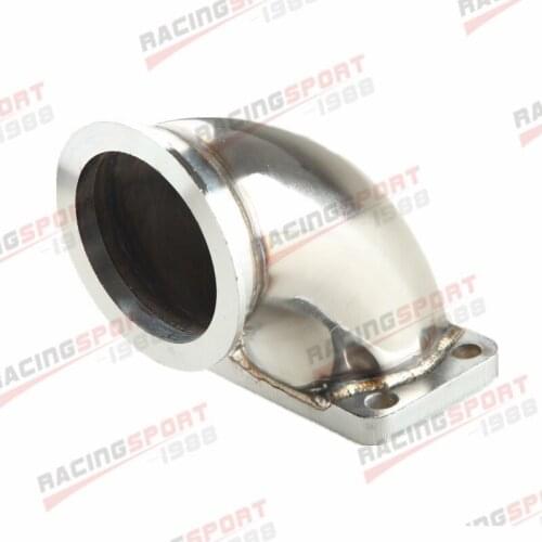 3.0" V-Band Flange to T3 Adapter 90 Degree Bend Steel Turbo Exhaust Adaptor