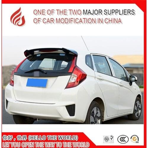 High quality ABS black white or primer unpainted color car car rear roof spoiler without light for fit 2014 2016 2018