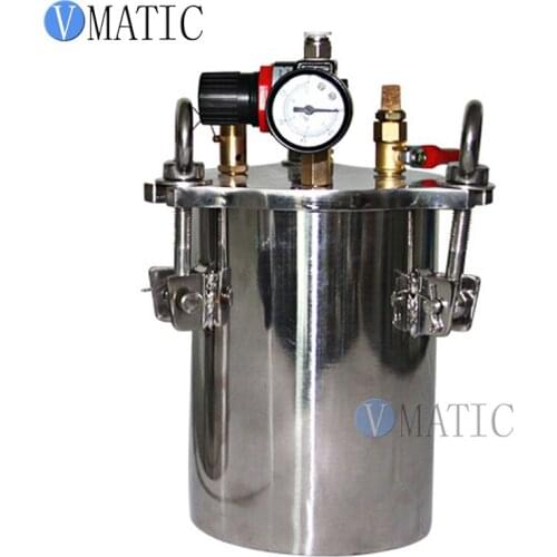 High Quality Pneumatic Tank Stainless Steel Pressure Barrel 5L For Liquid Glue Doming Machine Applicator