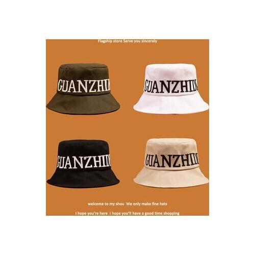 Ladies Fisherman Hat Girl Fashion Sunscreen Hat Mens Fisherman Hat Embroidery Letters Casual Shade Beach Fishing Summer Travel