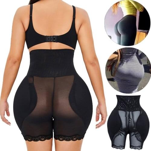 Women Hip Pads High Waist Trainer Shapewear Body Tummy Shaper Fake Ass Butt Lifter Booties Enhancer Booty Lifter Thigh Trimmer