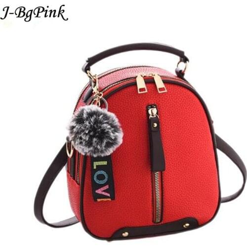 Mini Female Backpack 2018 new brand youth women leather backpacks for teenage Girls school shoulder bag Bagpack mochila