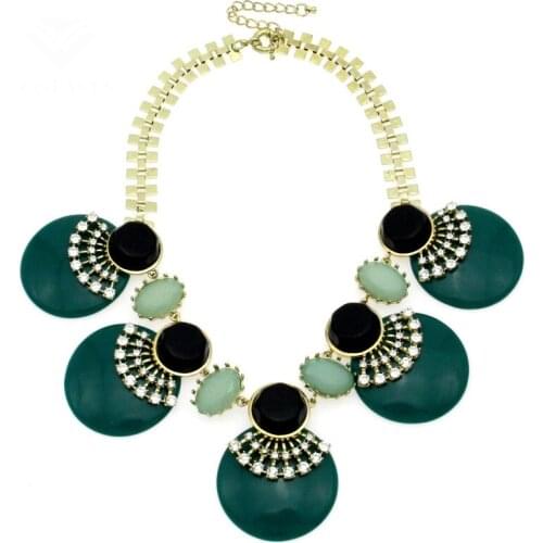 MANILAI New Fashion 5 Color Resin Women Collar Choker Necklaces Statement Necklaces & Pendants Statement Jewelry CE2721