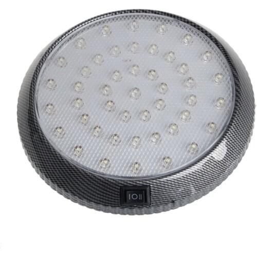 652F 1Pc Car Vehicle 12V 46-LED Interior Indoor Roof Ceiling Dome Light White Lamp
