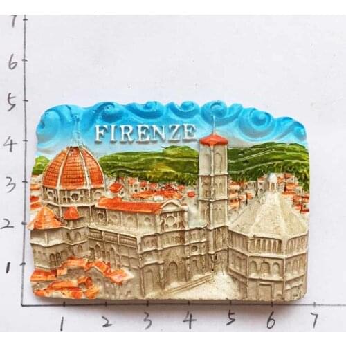 1Pcs/set Firenze Itlay Hand Painted World Travel Souvenirs Fridge Refrigerator Magnetic Sticker