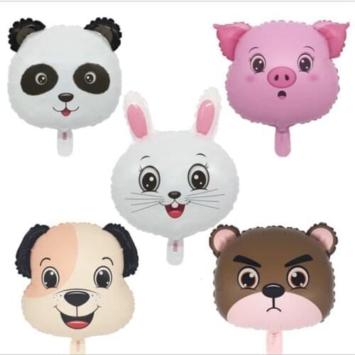 18 inch aluminum film balloon cartoon animal rabbit bear birthday party decoration balloon children toy balloon